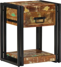 vidaXL Dulap de noapte cu sertar 2 pcs Multicolour 40 x 35 x 50 cm