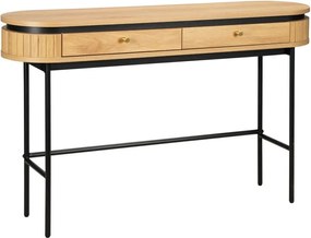 Consola cu furnir de stejar ATELIER 120cm