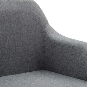 Scaun de sufragerie pivotant, gri deschis, material textil 1, Gri deschis