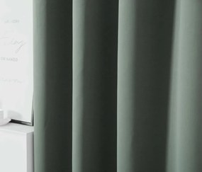 Perdea OXFORD verde-gri 140x250 cm Agatat: Inele metalice