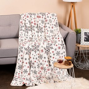 Pătură din blăniță 4Home Snowflakes, 150 x 200 cm