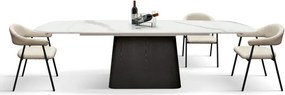 Masă ceramică extensibilă Trevior 180/100 cm + 2 extensii de 40 cm