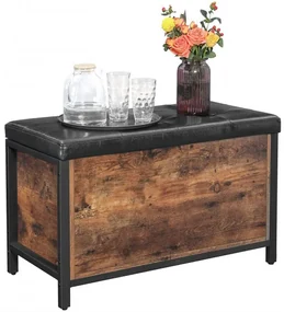 Lada Depozitare Vintage Maro Rustic, 80 Cm