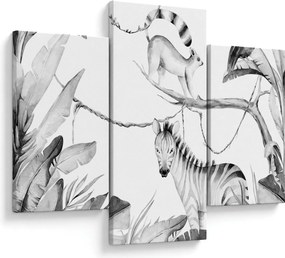 Tablou - Acuarelă Jungla (90x60 cm)