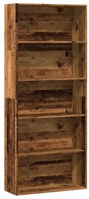 vidaXL Bibliotecă, lemn vechi, 80x30x189 cm, lemn prelucrat
