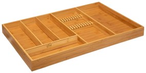 Organizator tacâmuri pentru sertar, bambus, 58 x 38 cm