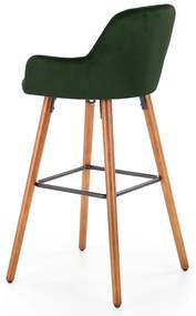 Scaun de bar Alessia, verde închis