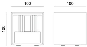 Globo 34168SA - Aplică de perete LED pentru exterior VERONIKA, 2 x 3W, 230V, IP54