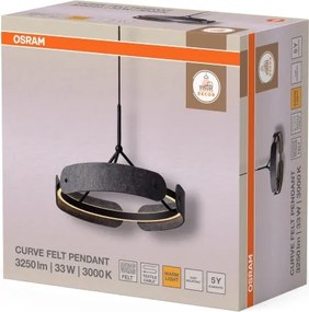 Osram - Lustră LED pe cablu DECOR CURVE LED/33W/230V gri