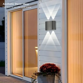 Brilagi - Aplică de perete LED pentru exterior FLAREBOX LED/4W/230V antracit IP65