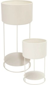 Set de suporturi metalice pentru flori Navellialb, 2 buc.