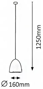 Rabalux 2589 - Lustra OLIVIA 1xE27/60W/230V