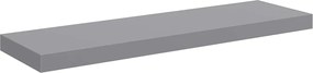 vidaXL Raft de perete suspendat, gri, 80x23,5x3,8 cm, MDF
