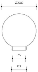 Brilagi - Abajur universal de schimb HARBOR E27, diametru 20 cm, fumuriu