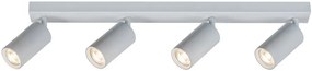 Plafoniera cu 4 spoturi directionabile design modern SOLO alb