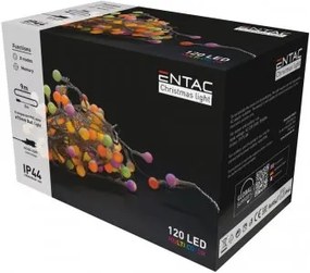 Instalatie exterior 120 LED multicolor 9m IP44 Entac
