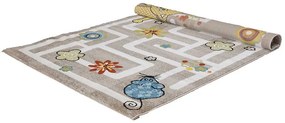 COVOR COPII SKY-KIDS, DREPTUNGHIULAR, 160X230, TRASEU, MULTICOLOR, POLIPROPILENA
