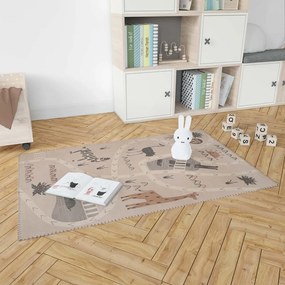 Covor pentru copii Nattiot Little Savannah, 100 x 140 cm