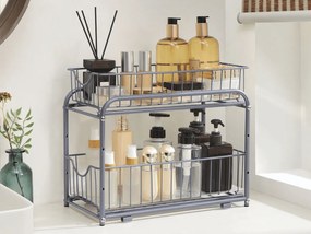 Organizator cu cosuri detasabile SOLIDO stivuibil, gri