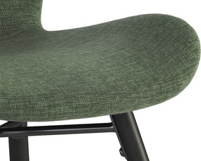 MAZZONI EXPORT ALTEA Verde (țesătură Rio 140) / picioare negre – SCAUN MODERN PENTRU LIVING / SUFRAGERIE / BUCĂTĂRIE / BIROU