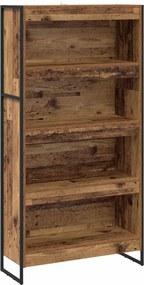 vidaXL Dulap pentru cărți 2 pcs Lemn Vechi 80 x 30 x 155 cm