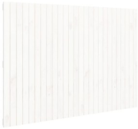 824959 vidaXL Tăblie de pat pentru perete, alb, 166x3x110 cm, lemn masiv pin