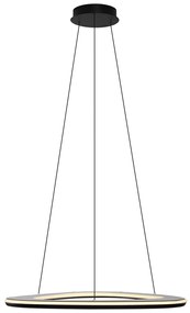 Lampă suspendată de design neagră cu 3 trepte de intensitate luminoasă - Organico