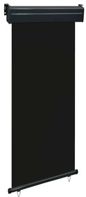 vidaXL Copertină laterală de balcon, negru, 80 x 250 cm