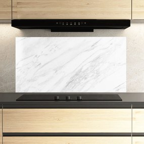 Panou Sticla Bucatarie, 60x150cm, Protectie aragaz, Antistropi, Termorezistent, Abstracte, Marble, Light Grey Marble