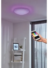 Eglo 33219 - Plafonieră LED RGB GIRON-C, LED/17W/230V, Ø 30 cm, alb