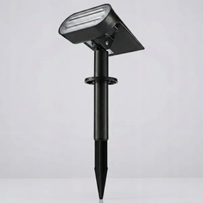 Lampă solară LED RGB 2 în 1 LED/3,7V 1200 mAh IP54 neagră