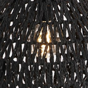 Lampă suspendată retro neagră 45 cm - Lina Drop