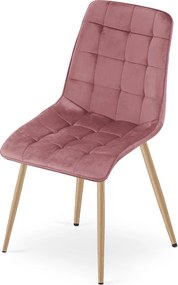 Scaun de masa SPLIT VELVET, roz