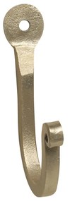 Cuier auriu, din metal, cu agatatoare, Anne