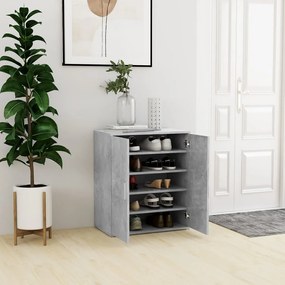 vidaXL Pantofar, gri beton, 60x35x70 cm, PAL