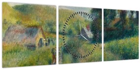 Tablou - Auguste Renoir, The Mussel Harvest, reproducere (cu ceas) (90x30 cm)