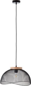 PLACES OF STYLE Lampa suspendata ELMWOOD neagra 38/169 cm