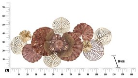 Decorațiune suspendată metalică Mauro Ferretti Flowery, 118 x 58 cm