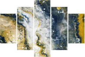 Tablou - Abstract auriu (150x105 cm)