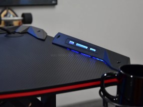 Masă PC Matts Led (negru). 1109786