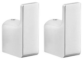 SET 2x cârlig de perete Gedy PIRENEI crom lucios