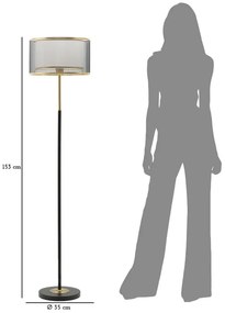 Mauro Ferretti  Levels Lampa De Podea cm Ø 35X153 | Aosom Romania