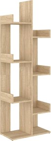 vidaXL Bibliotecă, stejar sonoma, 48x25,5x140 cm, PAL