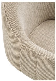 Tamera scaun de dining cu rotire, gri deschis, picioare negre