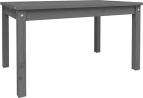 vidaXL Măsuță de grădină, gri, 82,5x50,5x45 cm, lemn masiv de pin