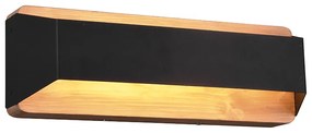 Aplică neagră 35 cm cu LED cu dimmer în 3 trepte - Tyko