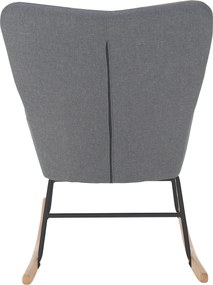 Scaun balansoar design, patchwork/gri/bej, KEMARO