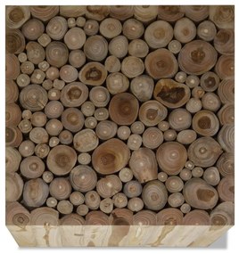 Masuta de cafea, lemn de tec natural, 50 x 50 x 35 cm 1, 50 x 50 x 35 cm