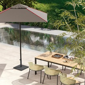 Outsunny Bază Pătrată pentru Umbrelă de Soare, Potrivită pentru Stâlpi de 38 mm sau 48 mm, 44x44x30 cm, Negru | Aosom Romania