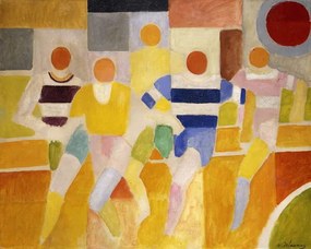 Reproducere The Runners, 1926, Delaunay, Robert